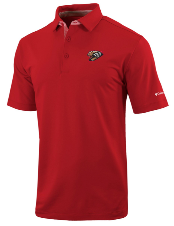 Red Primary Columbia Polo