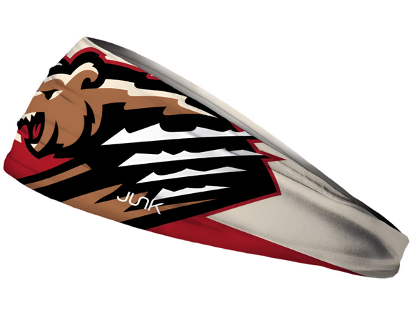 White & Red Primary Logo Headband